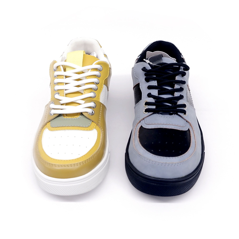 Pantofi casual clasici cu contrast de culoare