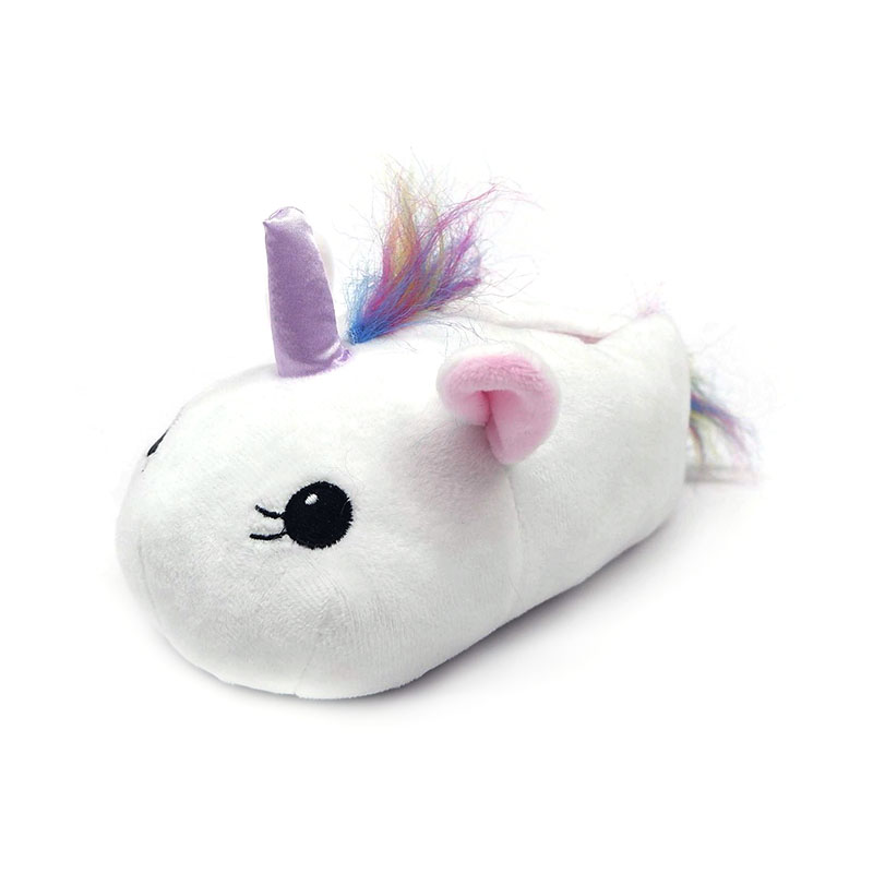 Papuci drăguți cu unicorn alb